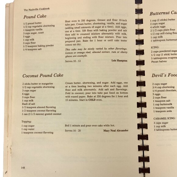 The Nashville Cookbook Area Home Economics Association 1977 Third Printing - Picture 9 of 12